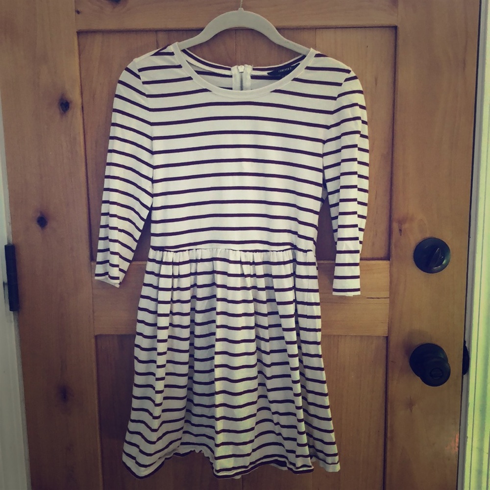 Forever 21 striped skater dress.